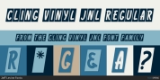 Cling Vinyl JNL font download
