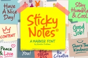 Sticky Notes font download