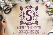 Square Ornamental Monogram font download
