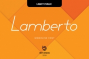 Lamberto Light Italic font download