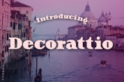Decorattio font download