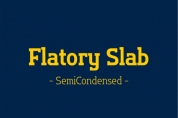 Flatory Slab SemiCondensed font download