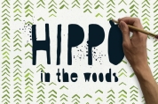 Hippo in the Woods font download