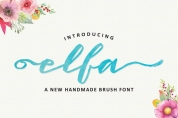 Elfa Brush font download