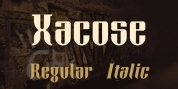 Xacose font download