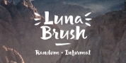 Luna Brush font download