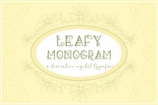 Leafy Monogram font download