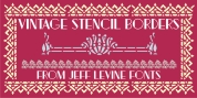Vintage Stencil Borders JNL font download