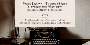 Populaire Typewriter font download