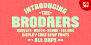 Brodaers font download