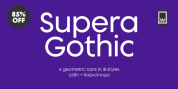 Supera Gothic font download