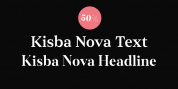 Kisba Nova font download