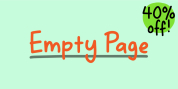 Empty Page font download