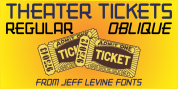 Theater Tickets JNL font download