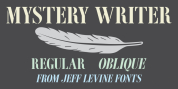 Mystery Writer JNL font download