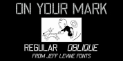 On Your Mark JNL font download