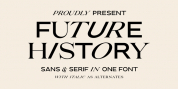 Future History font download