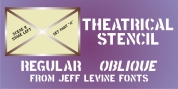 Theatrical Stencil JNL font download