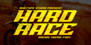 Hard Race font download