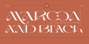Maroon And Black font download