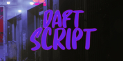 Daft Script font download