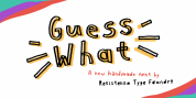 Guess What font download