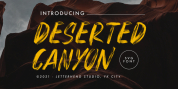 Deserted Canyon font download
