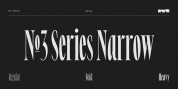 No. 3 Series Narrow font download