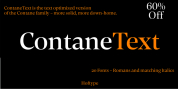 Contane Text font download