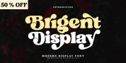 Brigent Display font download