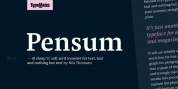 Pensum Pro font download