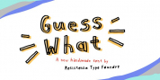 Guess What font download