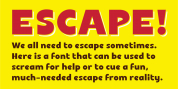 Escape font download