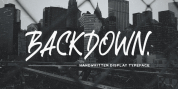 Backdown font download
