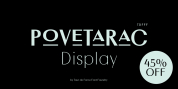 Povetarac Display font download