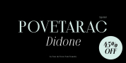 Povetarac Didone font download