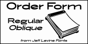 Order Form JNL font download