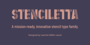 Stenciletta font download