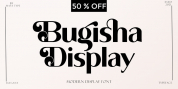 Bugisha Display font download