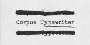 Corpus Typewriter font download