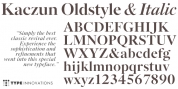 Kaczun Oldstyle font download