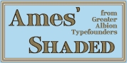 Ames' Shaded font download