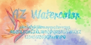 AZ Watercolor font download