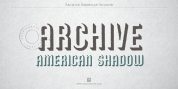 Archive American Shadow font download