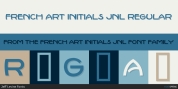 French Art Initials JNL font download