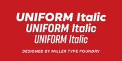 Uniform Italic font download