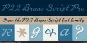 P22 Brass Script font download