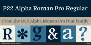 P22 Alpha Roman Pro font download