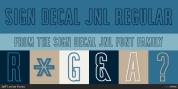 Sign Decal JNL font download