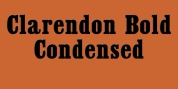 Clarendon Bold Condensed font download